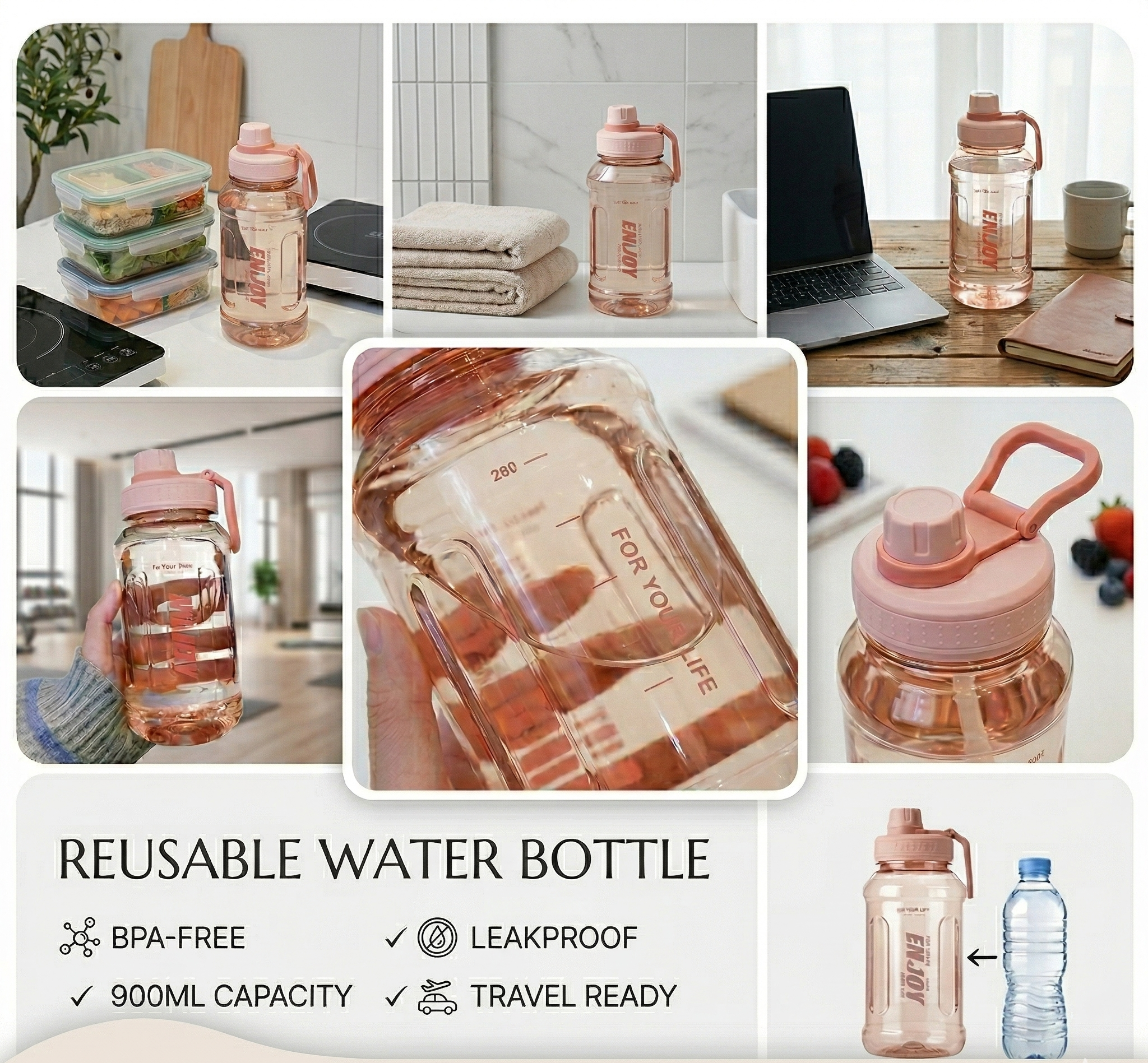 Botella Blukka Eco-Active 900ml – Tu Hidratación, Sin Límites 💧