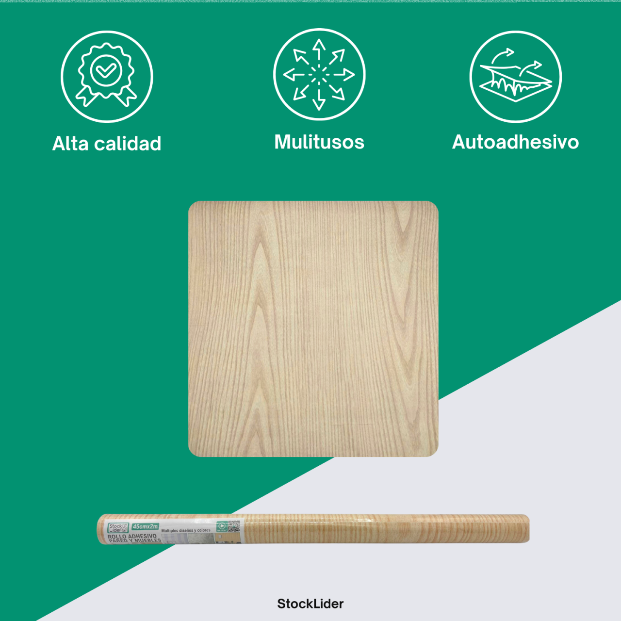 BLUKKA Wrap – Rollo Adhesivo Premium "Edición Nordic Wood"