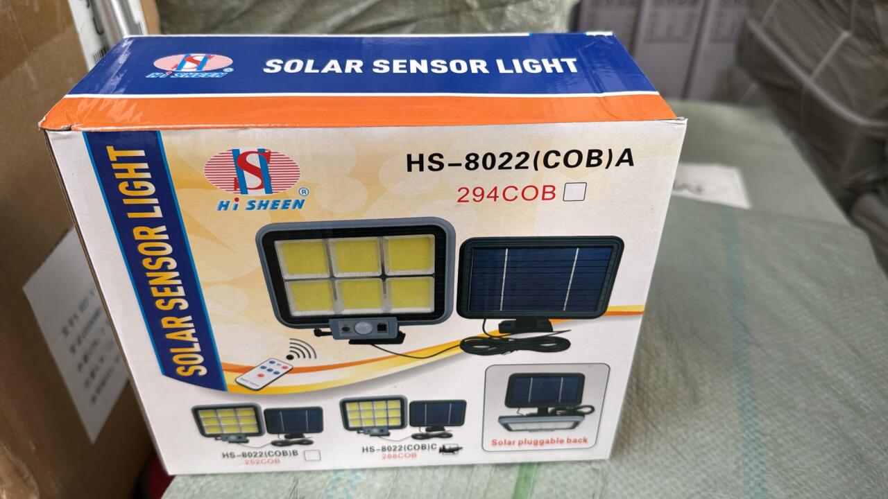 Luz de Pared Solar LED de Aluminio