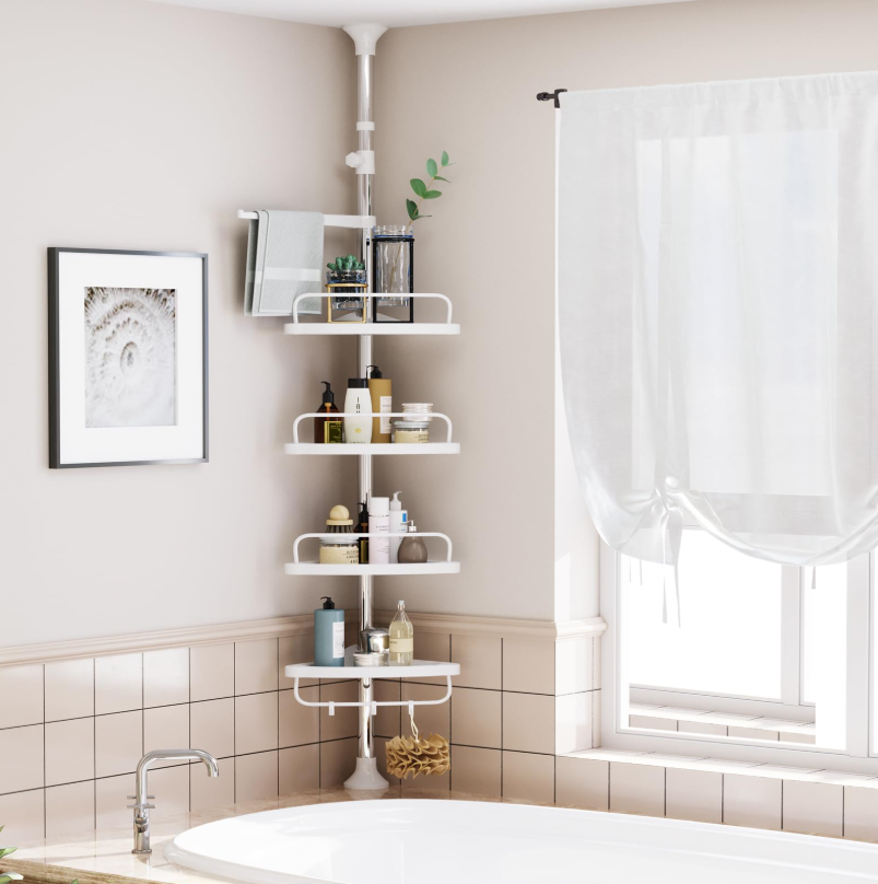 Estantería extensible para baño