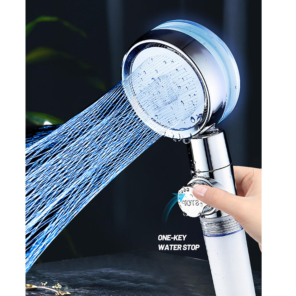 Pack Cabezal de Ducha Con Luz Led + Set Cepillo