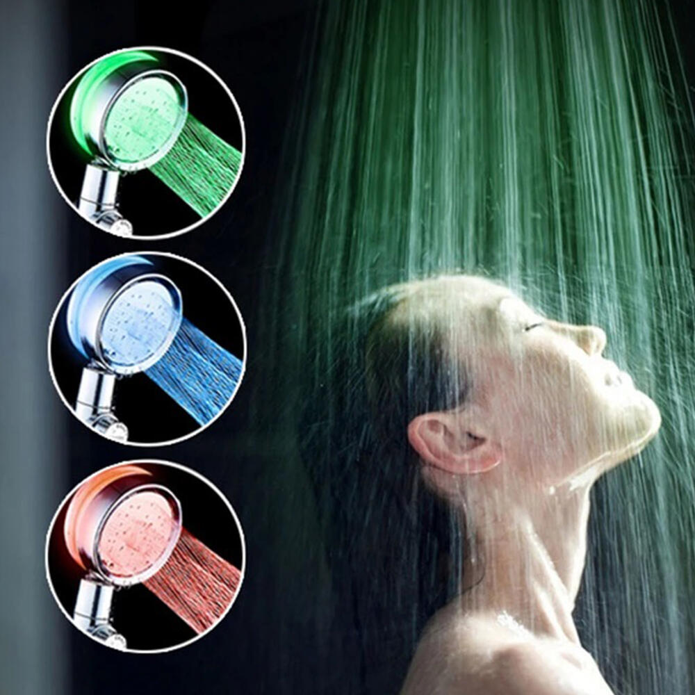 Pack Cabezal de Ducha Con Luz Led + Set Cepillo