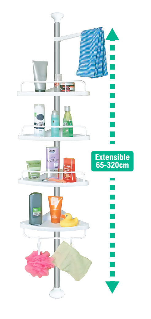 Estantería extensible para baño