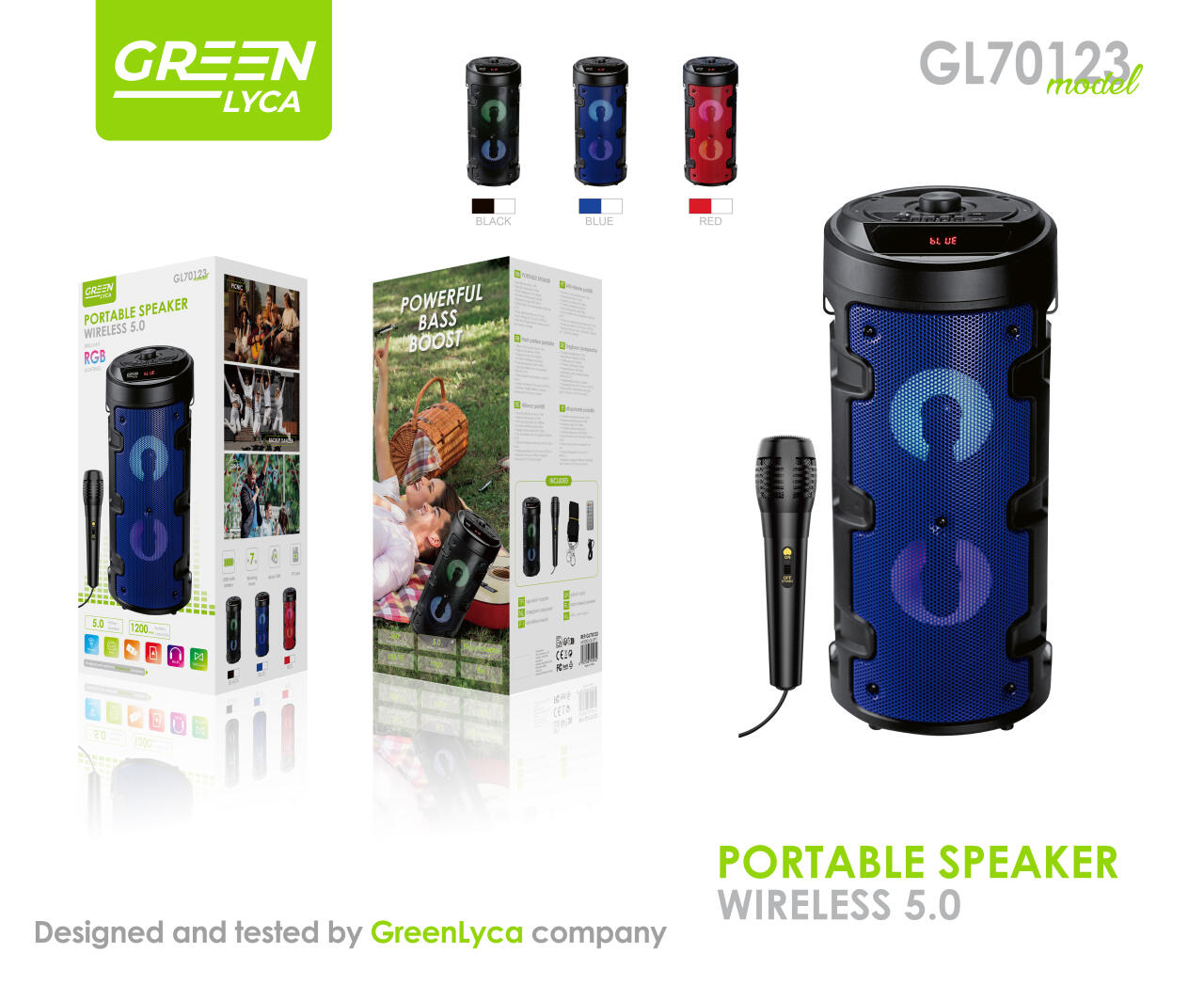 Altavoz Bluetooth Con Microfono