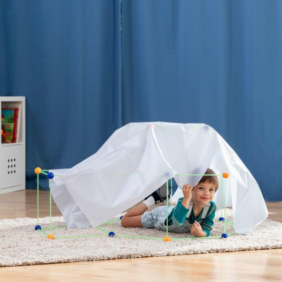 Archikitt – Kit de Construcción de Fuertes para Niños 85 Piezas Fluorescentes