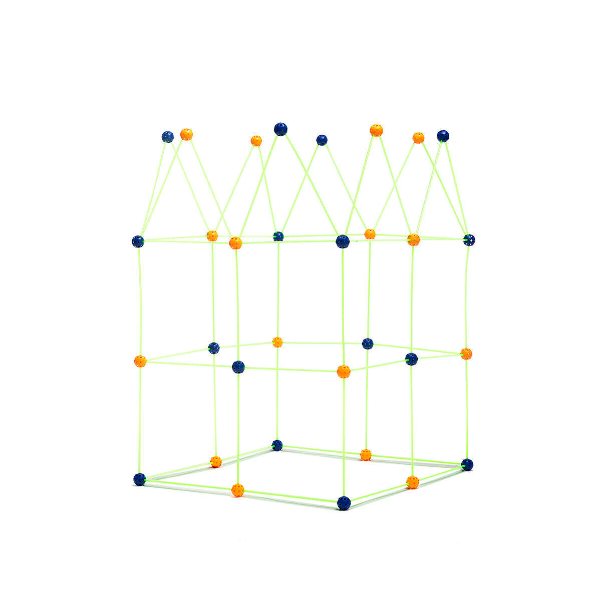 Archikitt – Kit de Construcción de Fuertes para Niños 85 Piezas Fluorescentes