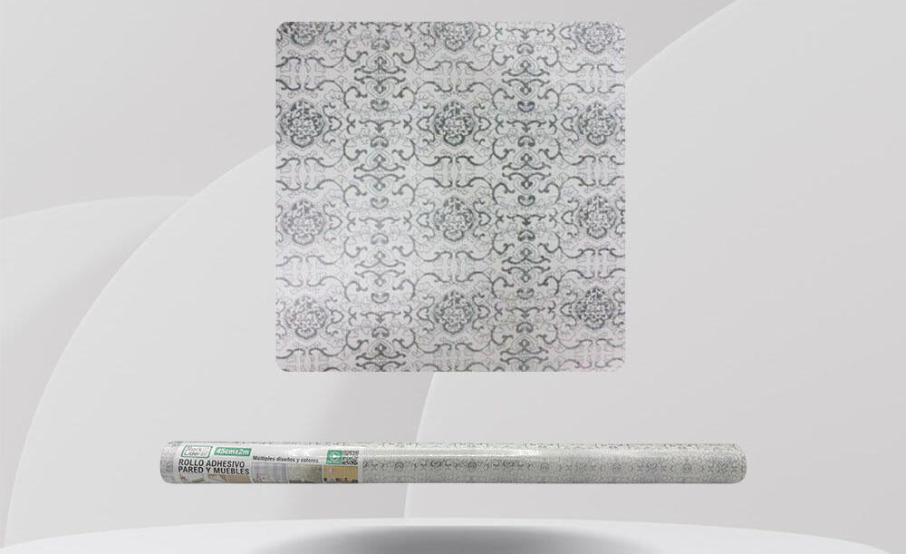 BLUKKA Wrap – Rollo Adhesivo Geométrico "Edición Grey Diamond"