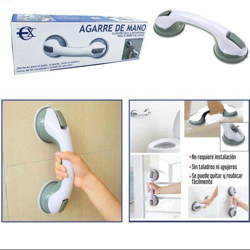 Agarradera de mano para baño con ventosa
