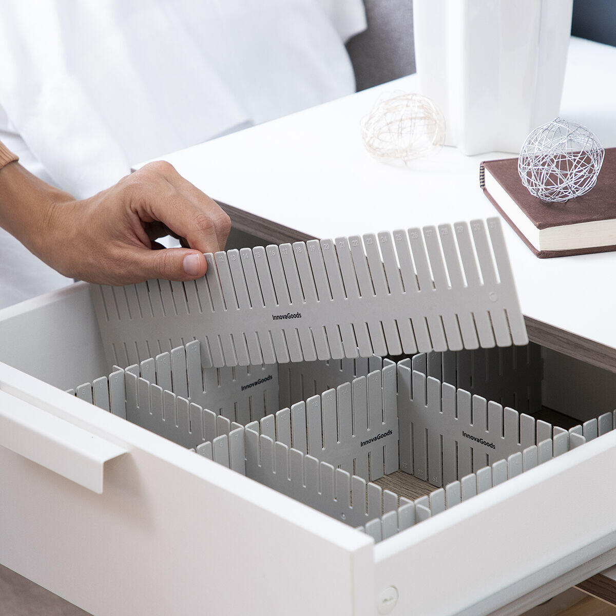 Organizador de Cajones Ajustable Condor (16 Piezas) – Divisores Recortables