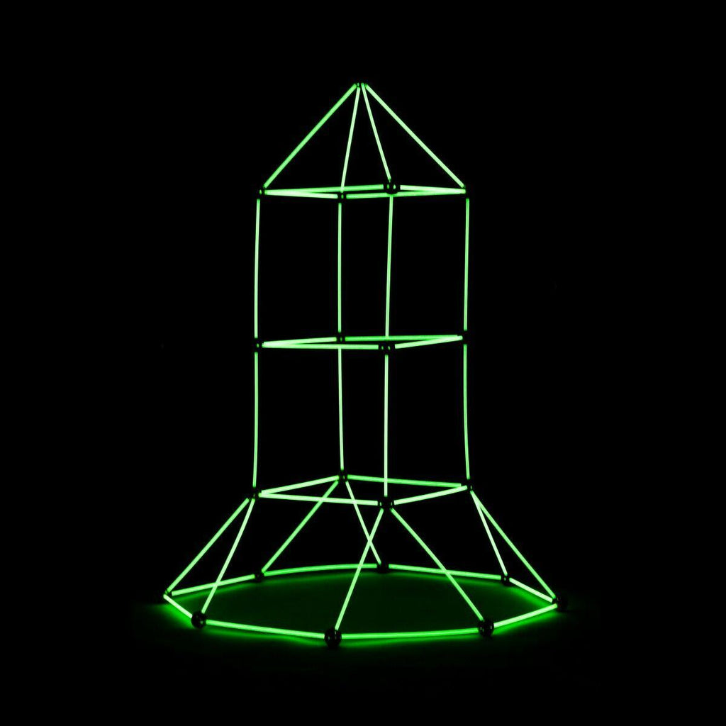 Archikitt – Kit de Construcción de Fuertes para Niños 85 Piezas Fluorescentes