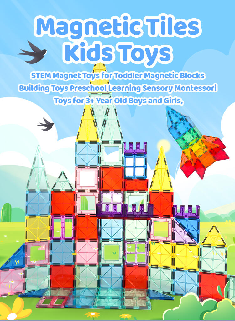 Bloques Magnéticos 3D para Niños – 42 Piezas Creativas