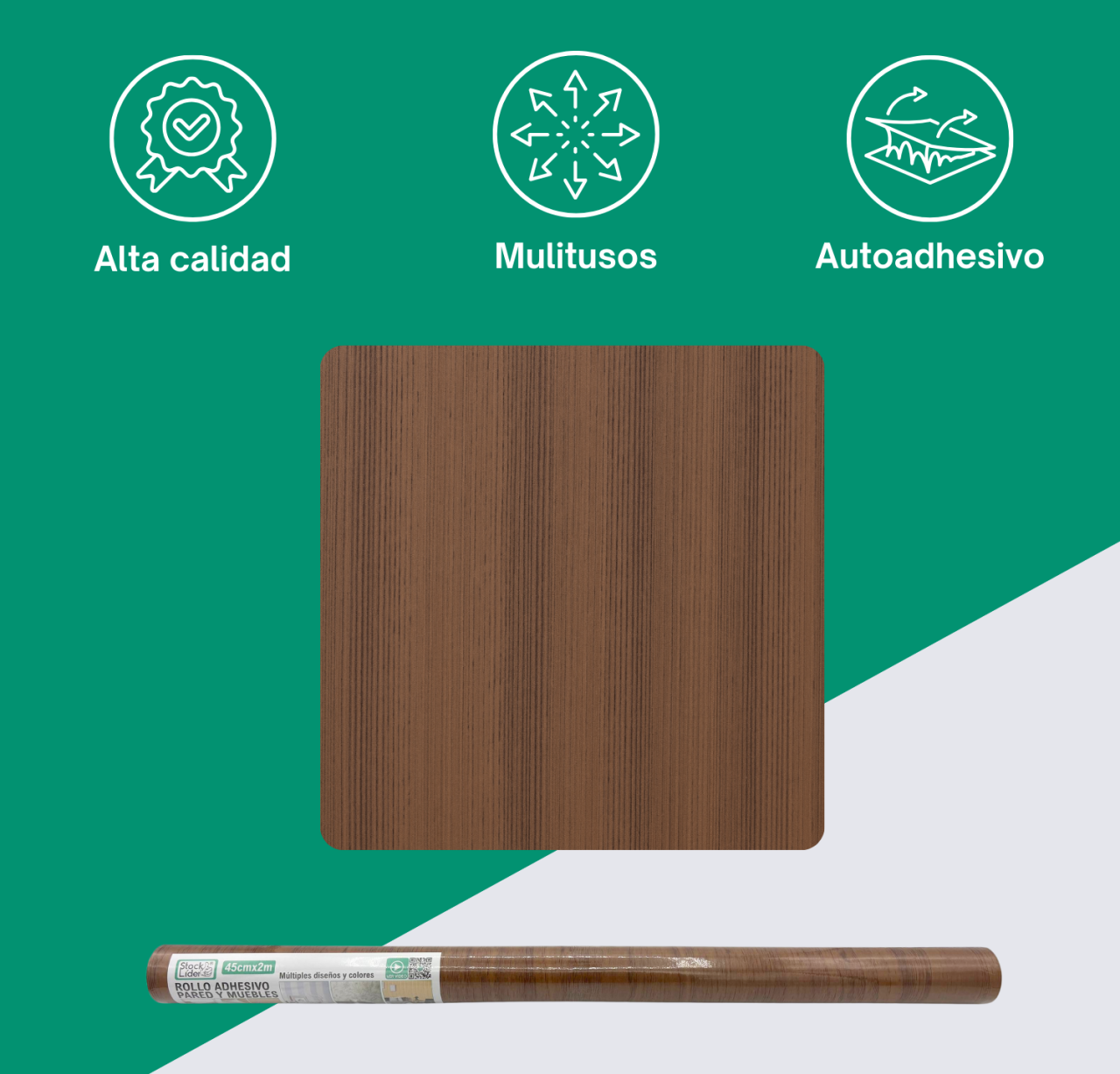 BLUKKA Wrap – Rollo adhesivo "Edición Classic Wood"
